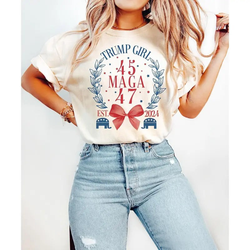 American Girly 4th July Png America Political - Adult & Kids T-Shirts, Sweatshirts & Hoodies apparel design preview 1