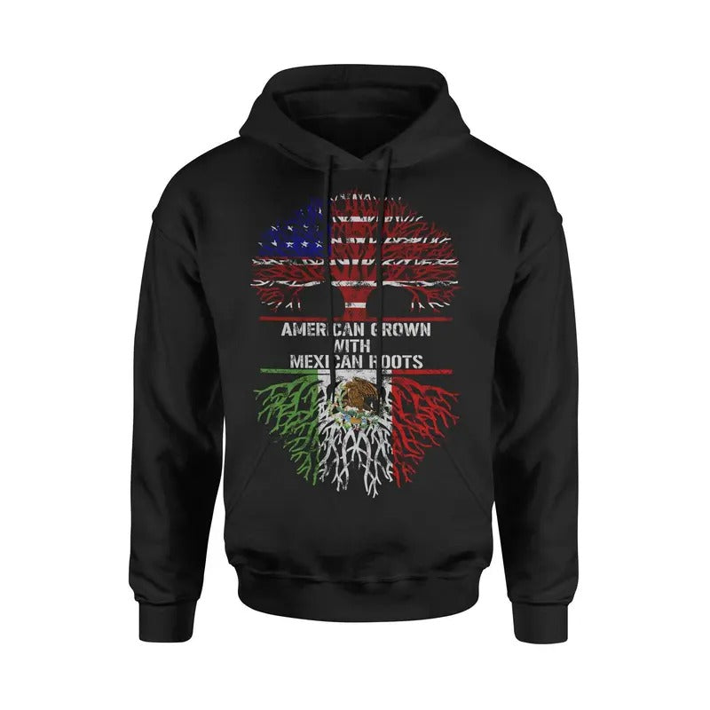American Grown Mexican Roots Cotton Fabric Soft - Adult & Kids T-Shirts, Sweatshirts & Hoodies apparel design preview 1