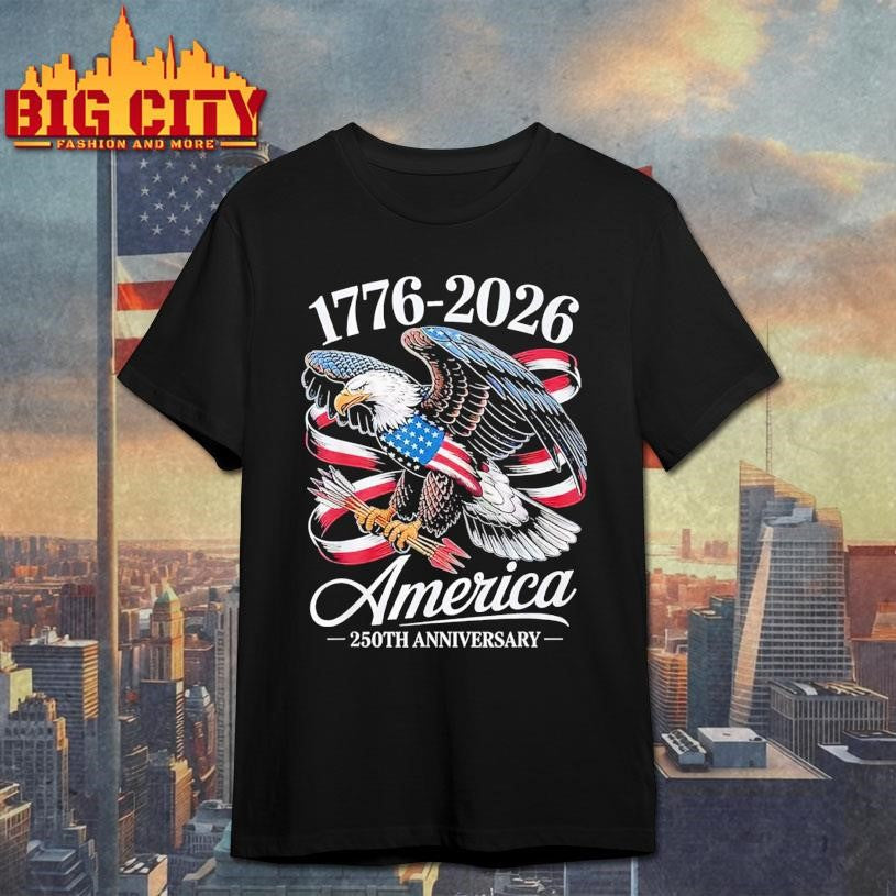 American Independence 250th Anniversary 1776-2026 - Adult & Kids T-Shirts, Sweatshirts & Hoodies apparel design preview 1