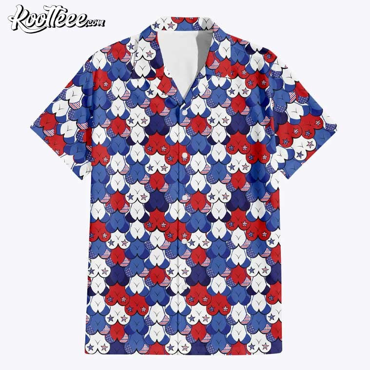 American Tatas 4th of July Hawaiian - Adult & Kids T-Shirts, Sweatshirts & Hoodies apparel design preview 1