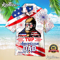 American Top Dad Bigfoot 4th Of July Hawaiian - Adult & Kids T-Shirts, Sweatshirts & Hoodies apparel design preview 1