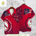 St Louis Cardinals MLB Hawaiian Americana Paisley - Adult & Kids T-Shirts, Sweatshirts & Hoodies apparel design preview 1