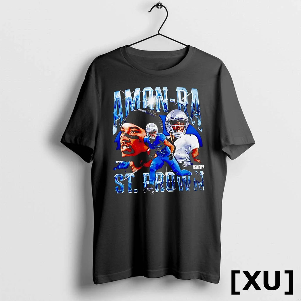 Amon Ra St Brown Detroit Vintage Sweater - Adult & Kids T-Shirts, Sweatshirts & Hoodies apparel design preview 1