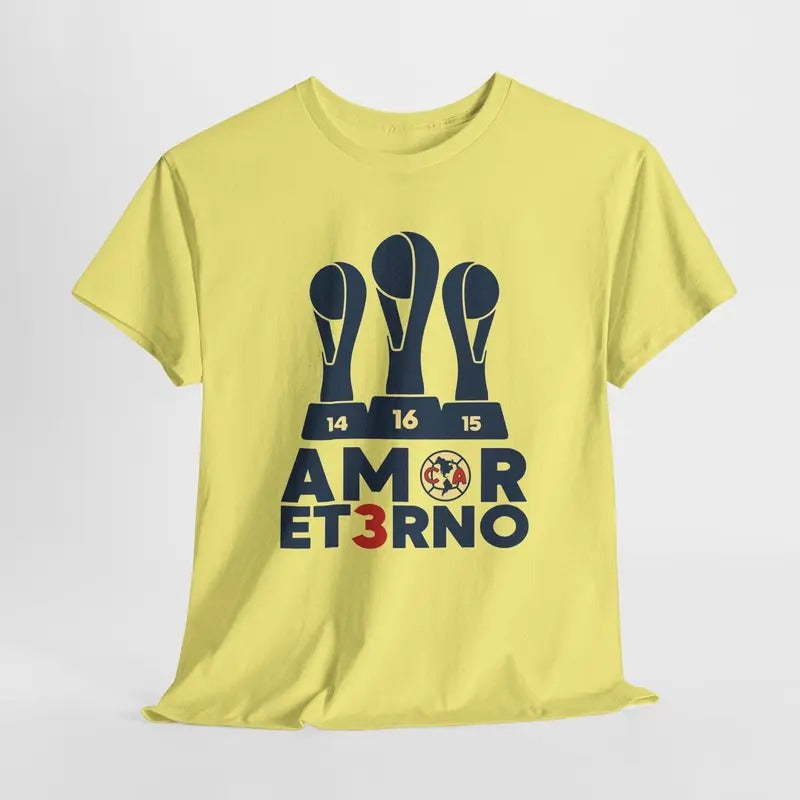 Amor Et3rno Tricampeon America Championship Mexican - Adult & Kids T-Shirts, Sweatshirts & Hoodies apparel design preview 1