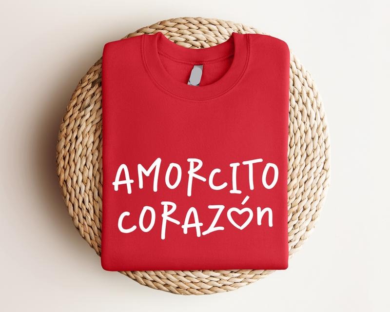 Amorcito CorazóN Latino Dia De San Valentin Spanish - Adult & Kids T-Shirts, Sweatshirts & Hoodies apparel design preview 1