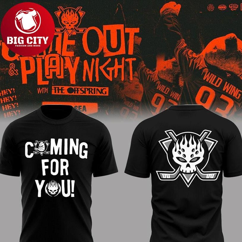 Anaheim Ducks Come Out &amp; Play Night With The - Adult & Kids T-Shirts, Sweatshirts & Hoodies apparel design preview 1