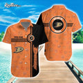 Anaheim Ducks Custom Name Hawaiian - Adult & Kids T-Shirts, Sweatshirts & Hoodies apparel design preview 1