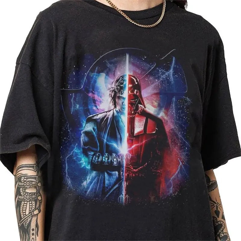 Anakin Skywalker Darth Vader 90s Vintage Bootleg - Adult & Kids T-Shirts, Sweatshirts & Hoodies apparel design preview 1