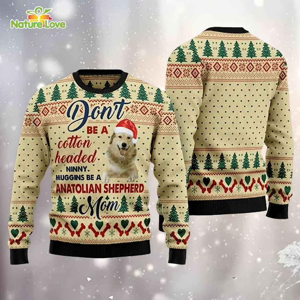 Anatolian Shepherd Mom Dog ​ Ugly Christmas Sweater - Holiday Gift product image