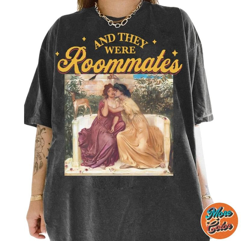 They Were Roommates Lesbian Pride Movie Cotton Crew - Adult & Kids T-Shirts, Sweatshirts & Hoodies apparel design preview 1