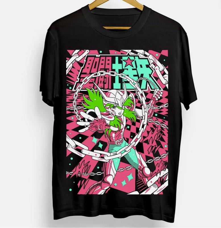 Andromeda Shun Saint Seiya Ikki Sienna Nero Cosmo - Adult & Kids T-Shirts, Sweatshirts & Hoodies apparel design preview 1