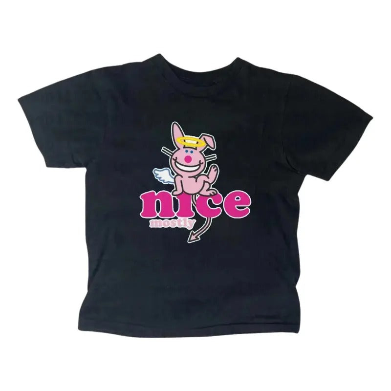 Angel Happy Bunny Baby Gothic Emo Girl Top Scene - Adult & Kids T-Shirts, Sweatshirts & Hoodies apparel design preview 1
