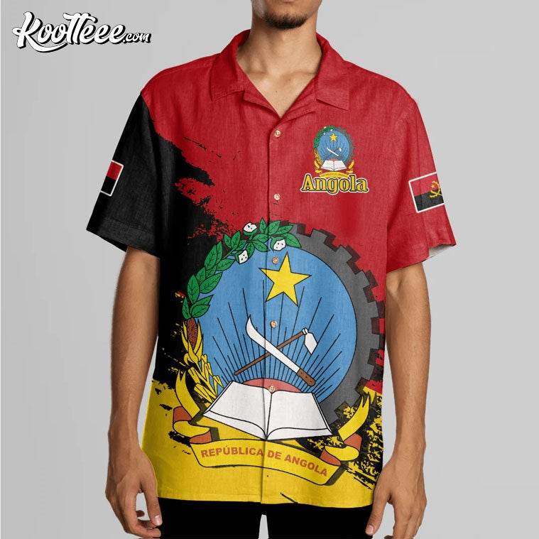 Angola Emblem Custom Hawaiian - Adult & Kids T-Shirts, Sweatshirts & Hoodies apparel design preview 1