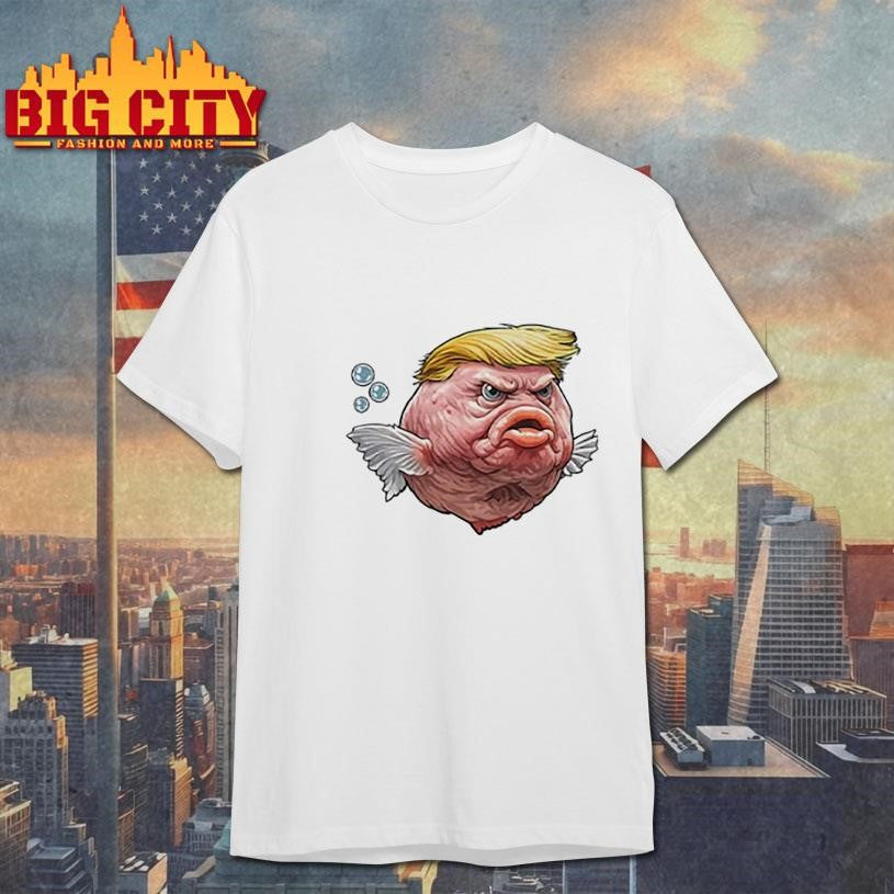 Angry Fish Political Satire Trump - Adult & Kids T-Shirts, Sweatshirts & Hoodies apparel design preview 1