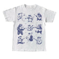 Animal Musicians 90s Tattoo Vintagse Retro Music - Adult & Kids T-Shirts, Sweatshirts & Hoodies apparel design preview 1