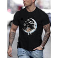 Anime Astronaut Moon Print Novel Casual Comfy Summer - Adult & Kids T-Shirts, Sweatshirts & Hoodies apparel design preview 1