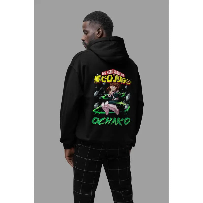 Anime Hooded Japanese Ochako My Hero Academia - Adult & Kids T-Shirts, Sweatshirts & Hoodies apparel design preview 1
