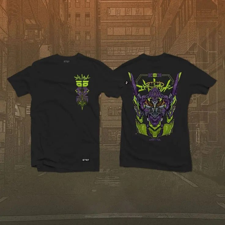 Anime Evangelion EVA 01 2 Sided Manga Best Fan - Adult & Kids T-Shirts, Sweatshirts & Hoodies apparel design preview 1
