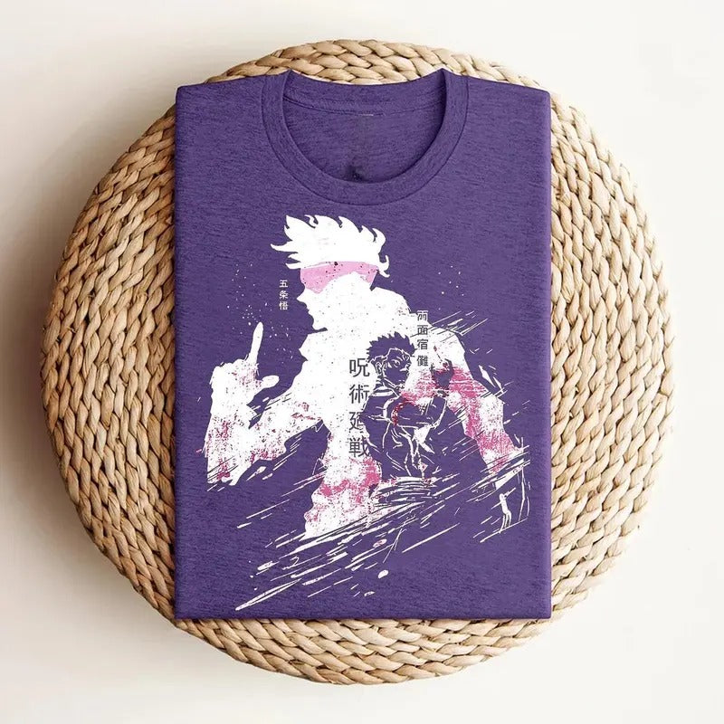 Anime Gojo JJK Vs Sukuna Comfort Colors - Adult & Kids T-Shirts, Sweatshirts & Hoodies apparel design preview 1