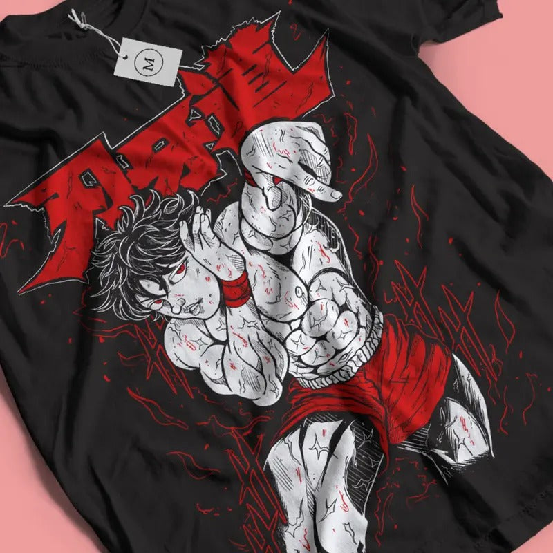Anime Boxing Cool Fire - Adult & Kids T-Shirts, Sweatshirts & Hoodies apparel design preview 1