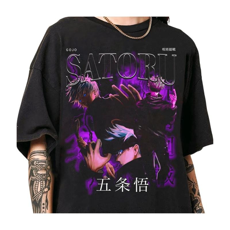 Anime Vintage Gojo Satoru Lover Manga - Adult & Kids T-Shirts, Sweatshirts & Hoodies apparel design preview 1