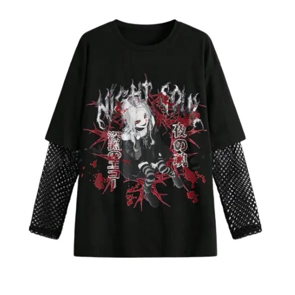 Anime Dark Gothic Forest Only Cotton Crew Neck Size S - Adult & Kids T-Shirts, Sweatshirts & Hoodies apparel design preview 1