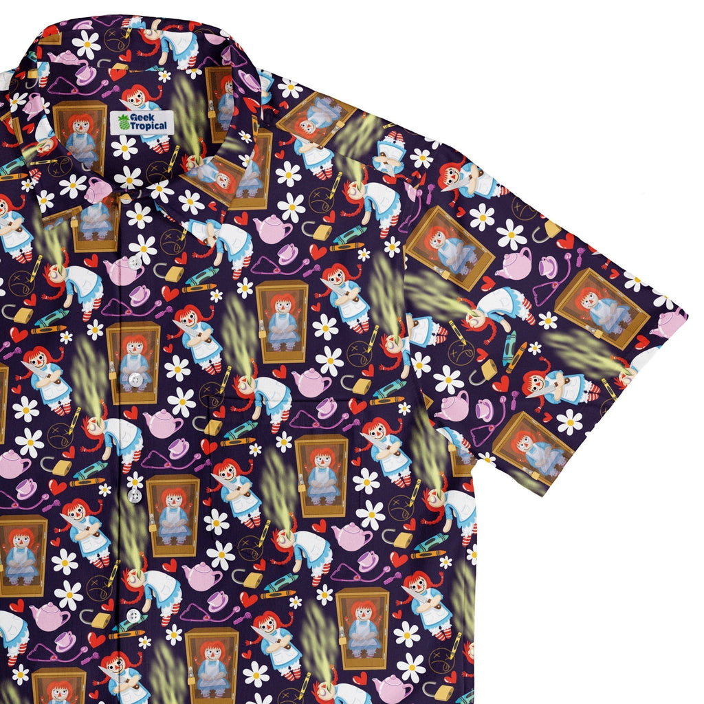 Annabelle Doll Button Up - Adult & Kids T-Shirts, Sweatshirts & Hoodies apparel design preview 1