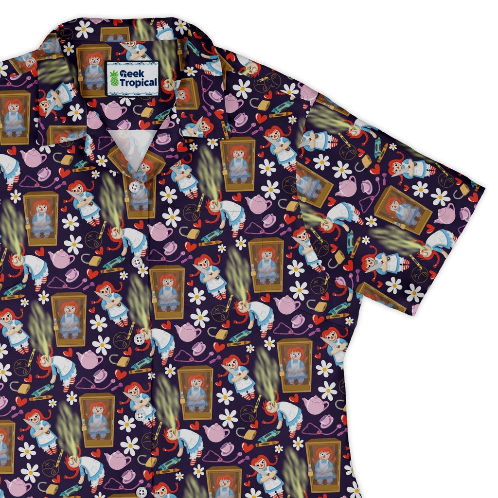 Annabelle Doll Curvy Button Up - Adult & Kids T-Shirts, Sweatshirts & Hoodies apparel design preview 1
