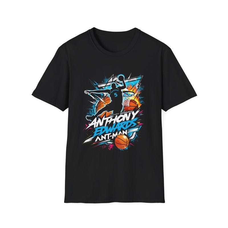 Ant.Hony Edw.Ards Mj Timberwolves 100% Cotton Fan - Adult & Kids T-Shirts, Sweatshirts & Hoodies apparel design preview 1