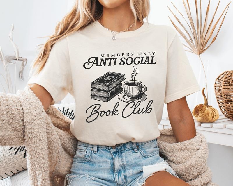 Anti Social Book Club Casual Booktok Short Sleeve - Adult & Kids T-Shirts, Sweatshirts & Hoodies apparel design preview 1
