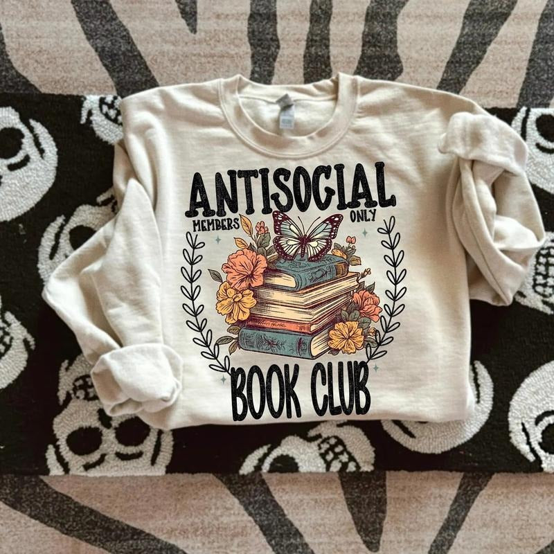 Antisocial Book Club DTF Transfers THIS IS NOT - Adult & Kids T-Shirts, Sweatshirts & Hoodies apparel design preview 1