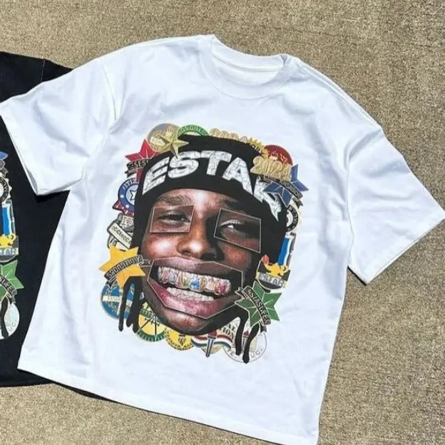 Aonga Harajuku Vintage Y2K Print Loose Gothic Street - Adult & Kids T-Shirts, Sweatshirts & Hoodies apparel design preview 1