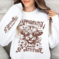 Apparently I Have Attitude Highland Cow Funny Snarky - Adult & Kids T-Shirts, Sweatshirts & Hoodies apparel design preview 1