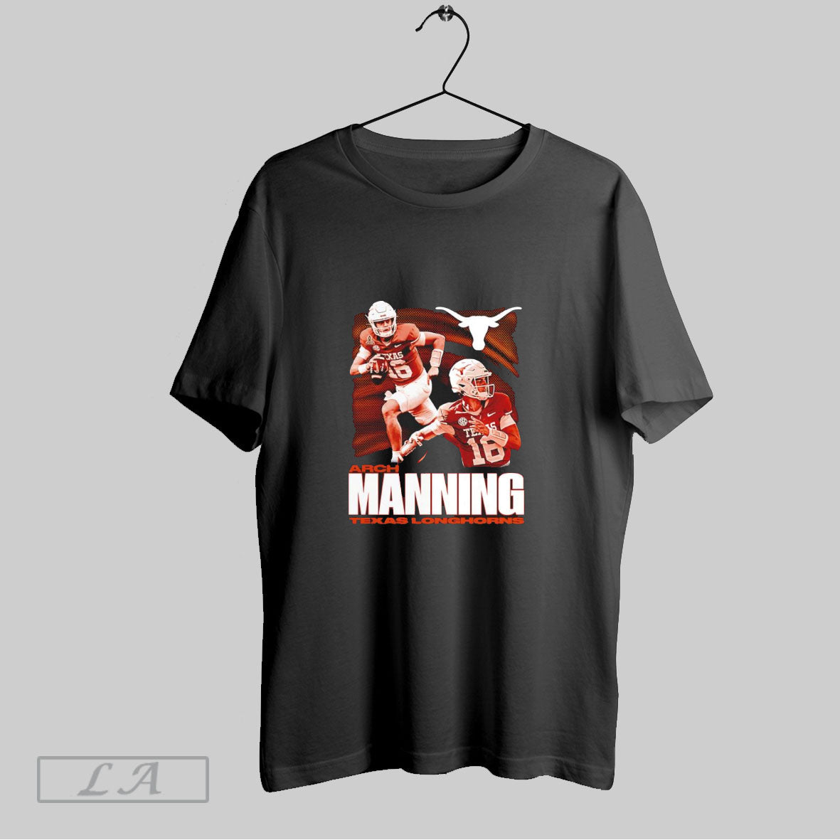 Arch Manning Texas Longhorns Football Graphic - Adult & Kids T-Shirts, Sweatshirts & Hoodies apparel design preview 1