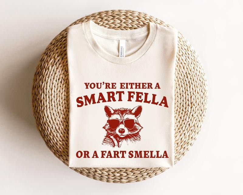 Are You Smart Fella Fart Smella Retro Cartoon Weird - Adult & Kids T-Shirts, Sweatshirts & Hoodies apparel design preview 1