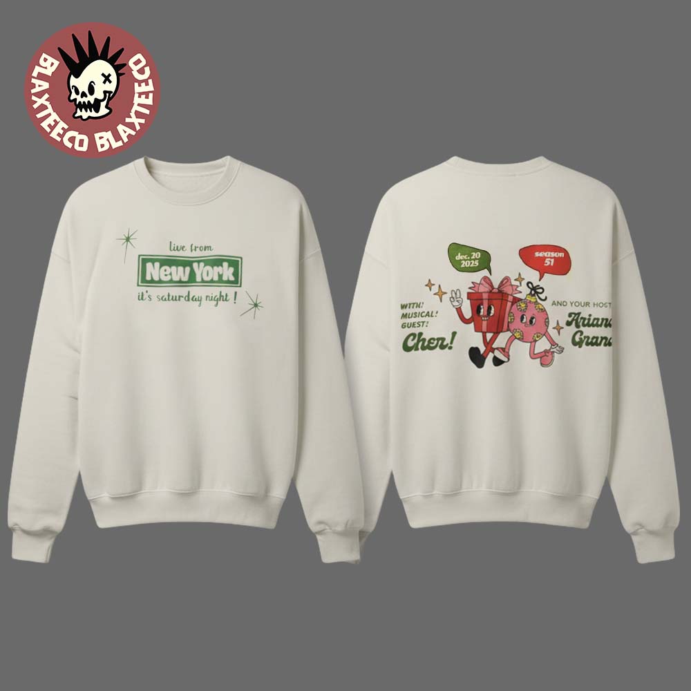 Ariana Grande Live At SNL Live From York It’s Saturday Night Season 51 On December 20 Graphic Sweater - Gift Idea product image