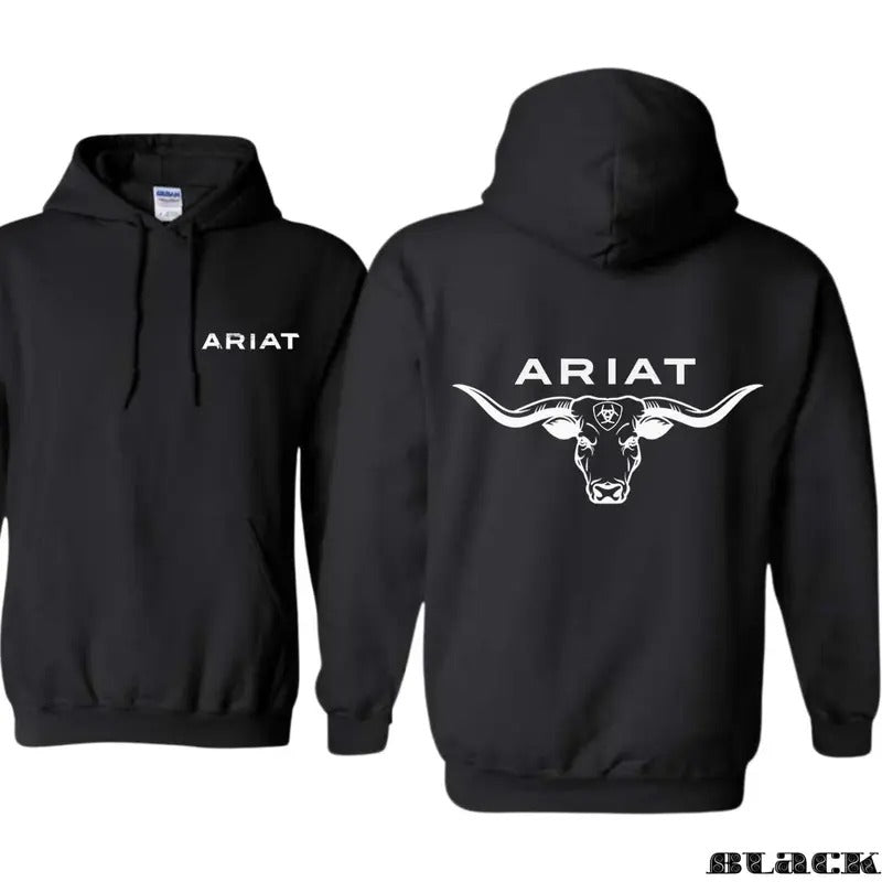 Ariat Western Longhorn Bull Head Suitable Outdoor - Adult & Kids T-Shirts, Sweatshirts & Hoodies apparel design preview 1