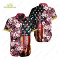Arizona Cardinals America Flag Hibiscus Flower - Adult & Kids T-Shirts, Sweatshirts & Hoodies apparel design preview 1