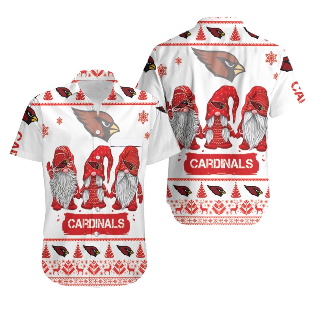 Arizona Cardinals Hawaiian Festive Gnome Design - Adult & Kids T-Shirts, Sweatshirts & Hoodies apparel design preview 1