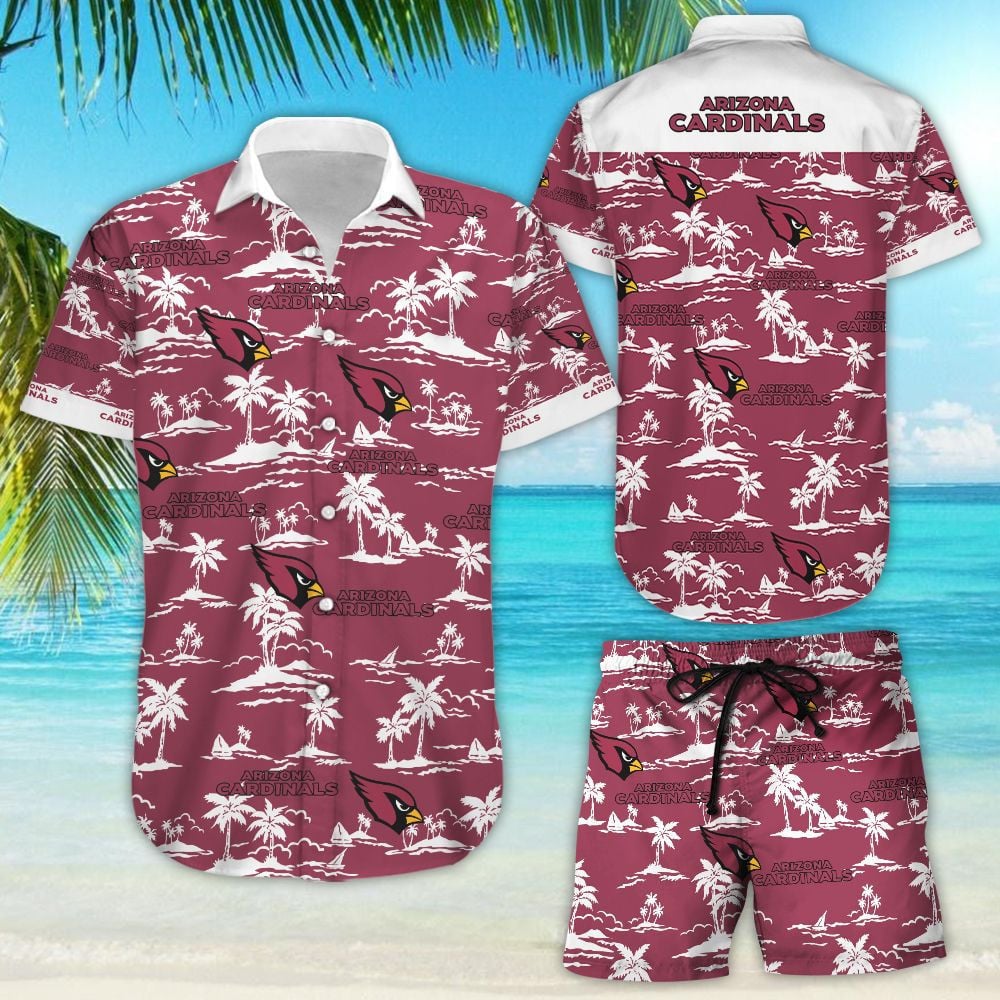 Arizona Cardinals Hawaiian Island Paradise Design - Adult & Kids T-Shirts, Sweatshirts & Hoodies apparel design preview 1