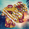 Arizona Cardinals Hawaiian Tropical Stripes Football - Adult & Kids T-Shirts, Sweatshirts & Hoodies apparel design preview 1