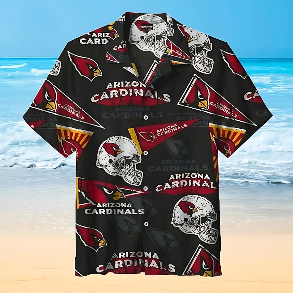 Arizona Cardinals Vintage Hawaiian Banner Design - Adult & Kids T-Shirts, Sweatshirts & Hoodies apparel design preview 1