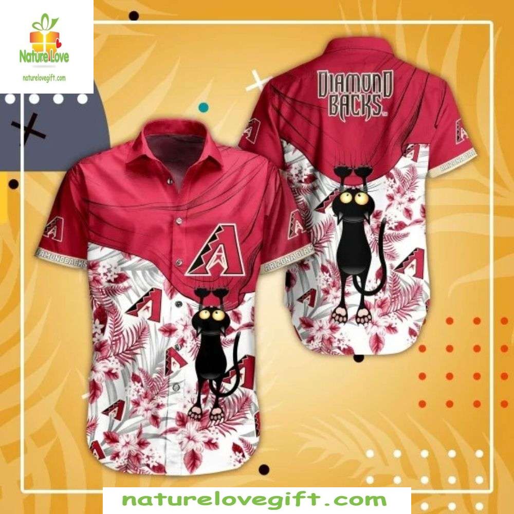Arizona Diamondbacks Hawaiian Stylish MLB Baseball - Adult & Kids T-Shirts, Sweatshirts & Hoodies apparel design preview 1