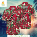 Arizona Diamondbacks Hawaiian Green Foliage MLB - Adult & Kids T-Shirts, Sweatshirts & Hoodies apparel design preview 1