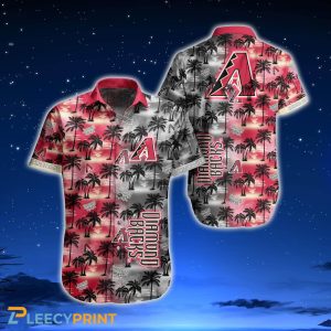 Arizona Diamondbacks Hawaiian Coconut Trees Trendy - Adult & Kids T-Shirts, Sweatshirts & Hoodies apparel design preview 1