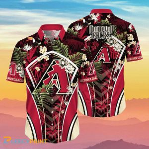 Arizona Diamondbacks MLB Flower Hawaiian Impressive - Adult & Kids T-Shirts, Sweatshirts & Hoodies apparel design preview 1