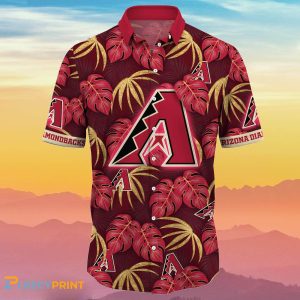 Arizona Diamondbacks MLB Flower Hawaiian Special Gift - Adult & Kids T-Shirts, Sweatshirts & Hoodies apparel design preview 1