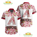 Arizona Diamondbacks Tropical Flower Hawaiian for Men - Adult & Kids T-Shirts, Sweatshirts & Hoodies apparel design preview 1