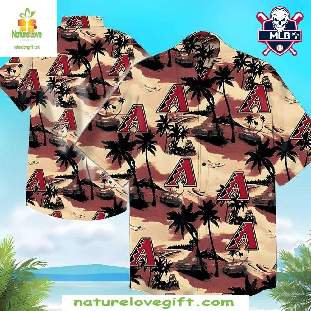 Arizona Diamondbacks Hawaiian Desert Gold MLB - Adult & Kids T-Shirts, Sweatshirts & Hoodies apparel design preview 1