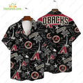 Arizona Diamondbacks Tropical Palms MLB Black - Adult & Kids T-Shirts, Sweatshirts & Hoodies apparel design preview 1
